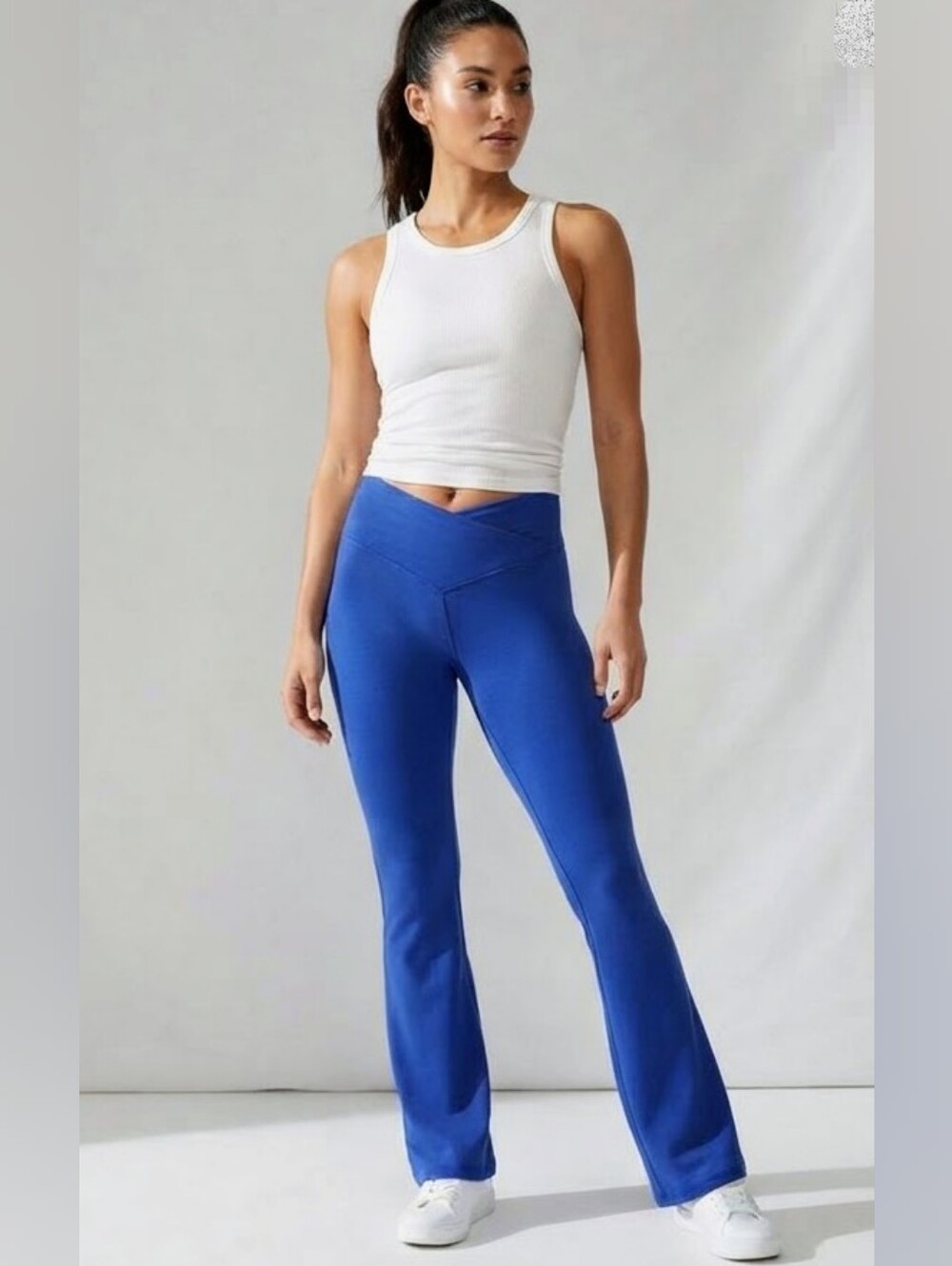 OFFLINE by Aerie Real Me High Rise Flare Leggings Blue Small / Long NWT